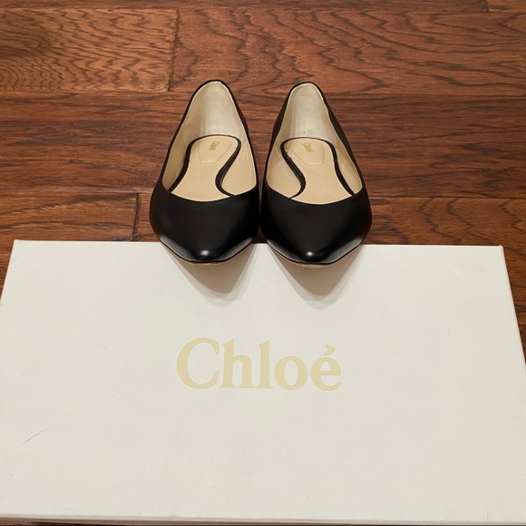 CHLOÉ Leather pointed flats - Picture 5 of 12